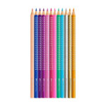 Drvene bojice 12 FABER CASTELL grip sparkle u metalnoj kutiji šifra artikla: 201737 - Slika 2