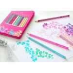Drvene bojice 12 FABER CASTELL grip sparkle u metalnoj kutiji šifra artikla: 201737 - Slika 3