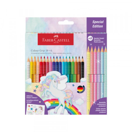 faber-castell-drvene-bojice-grip-1-18-unicorn-6-sparkle-pastel-201543_1592594 Faber-castell drvene bojice grip 1/18 Unicorn+6 sparkle pastel Sifra artikla 201543 - Slika 1