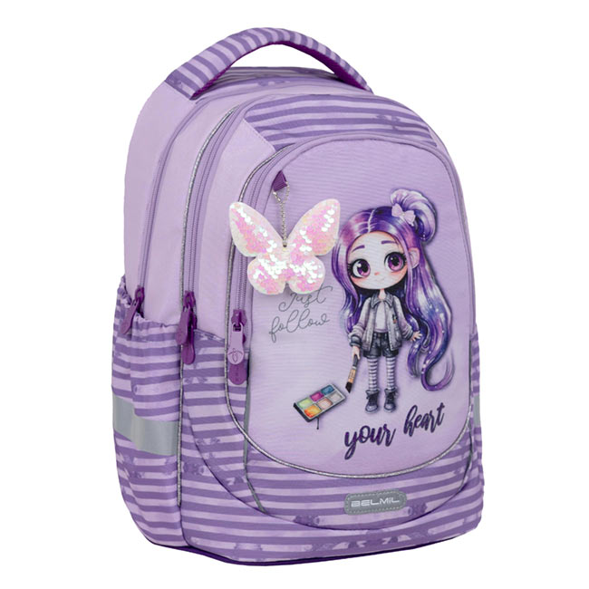 83721 Ranac Skolski Anatomski Belmil 338-87 Violet girl Sifra 83721 - Slika 1