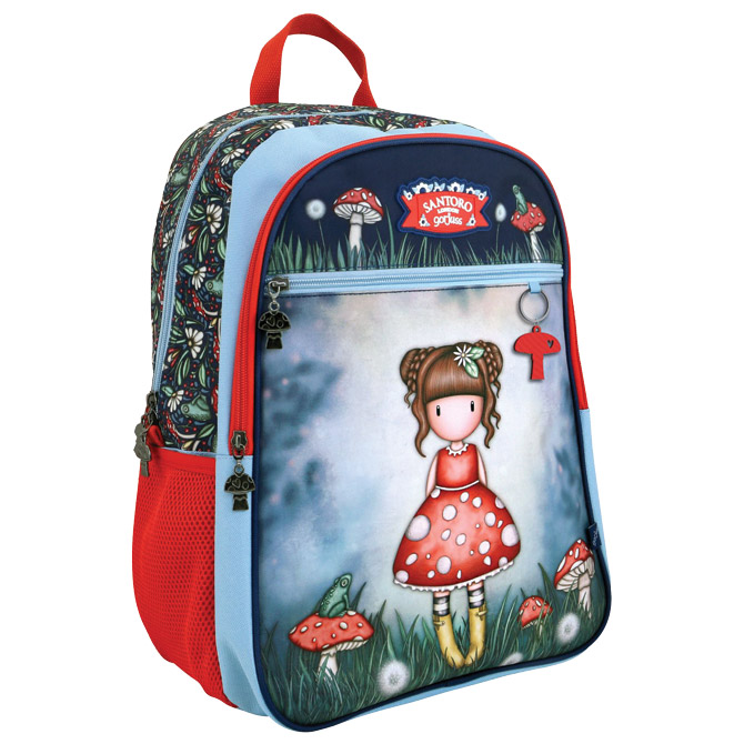 000020972 Ranac đački sa ojačanjem Classic 2zipa 1džep Little Mushroom Gorjuss 1327GJ03 Šifra: 20972 - Slika 1