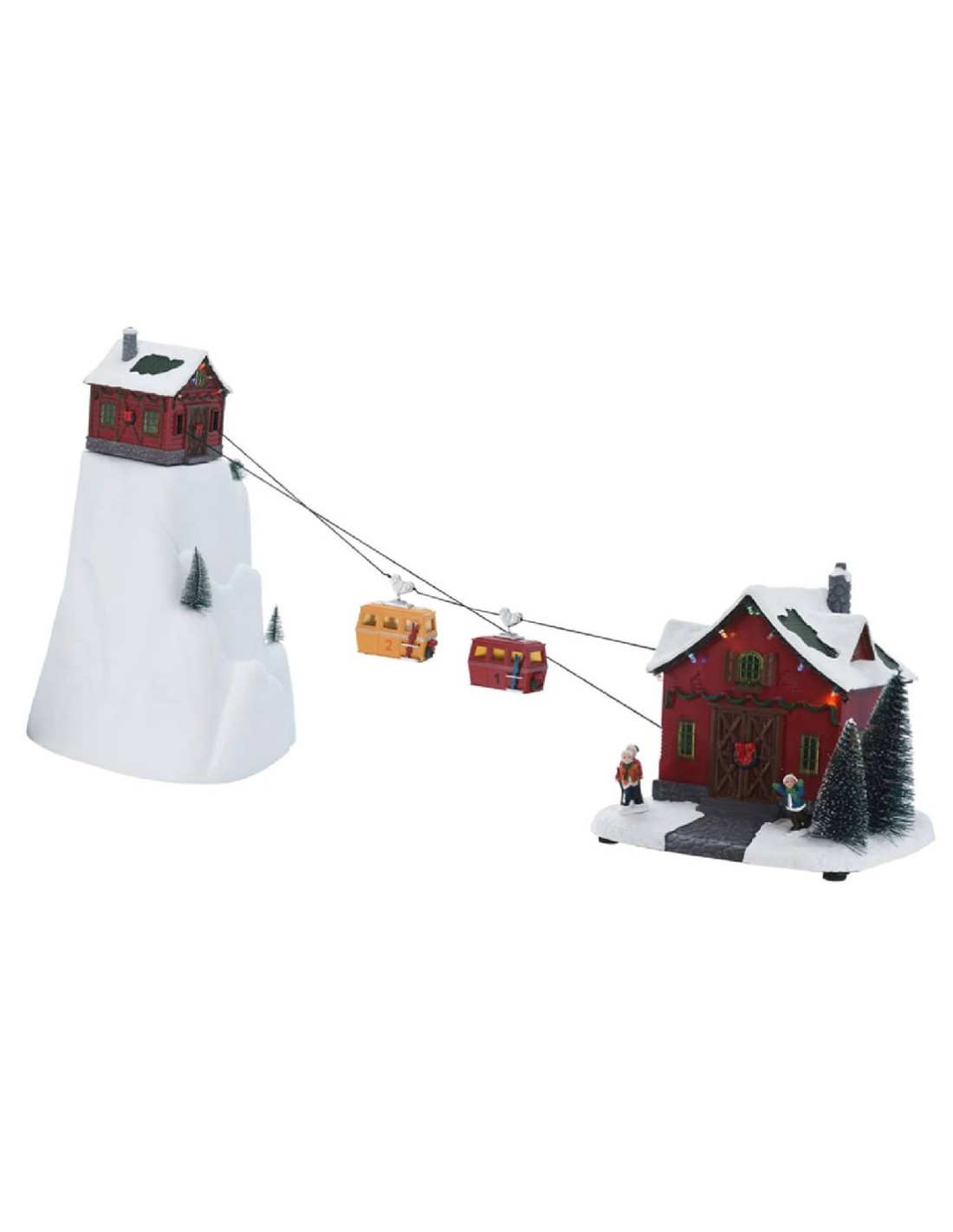 christmas-scene-with-led-and-motion-53cm Novogodisnja svetleca dekoracija - zicara 53cm Sifra 117009 - Slika 1