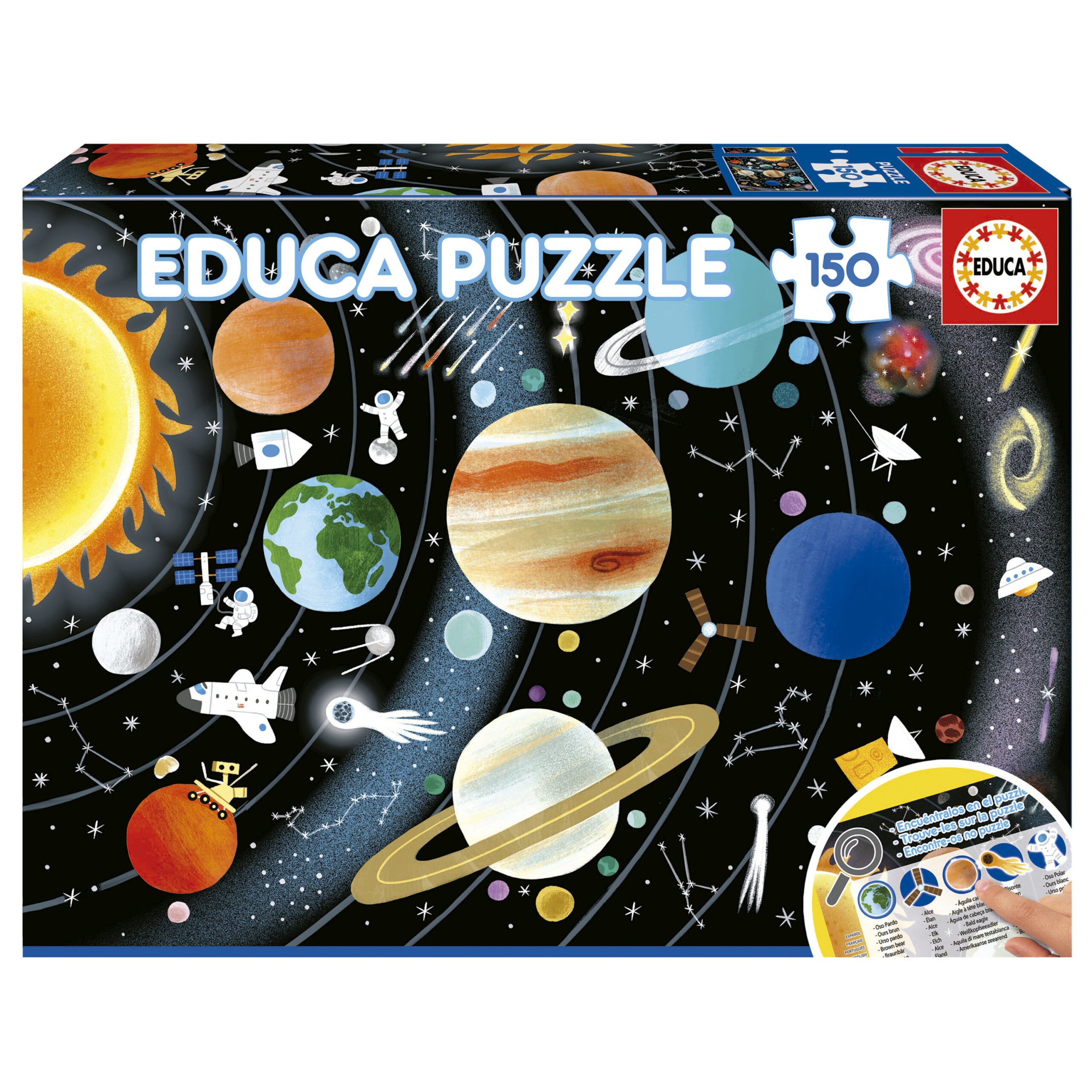 PLANTILLA_25,4 Puzzle 150 Solar System Sifra 19584 - Slika 1