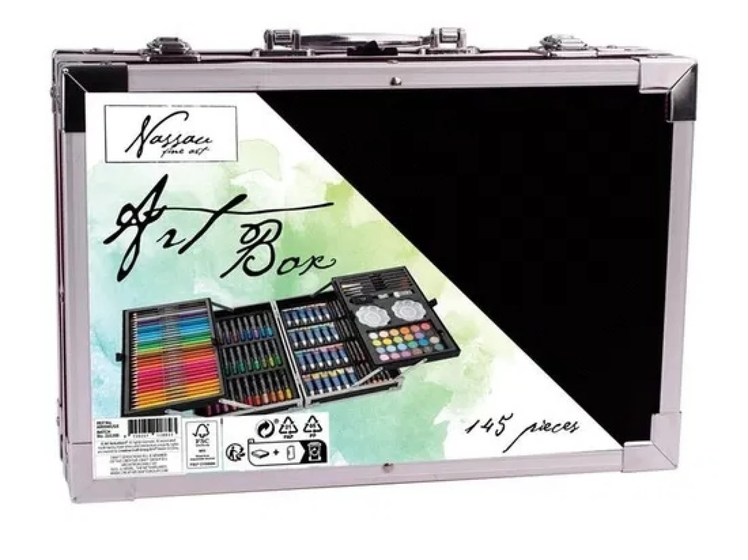 art set 145 ART SET 145PCS METAL BOX 34X23CM AR0945/GE Sifra 58092 - Slika 1