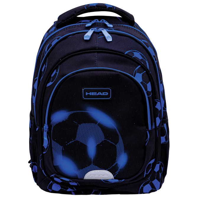 000021122 Ranac đački anatomski 3zipa AB330 Neo Blue Football Head 502025035 crno-plavi Šifra: 000021122 - Slika 1